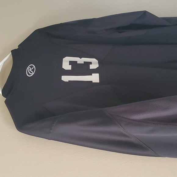 RAWLINGS jersey men's size medium black w/ white numbers CM jersey # 13 - Picture 3 of 15